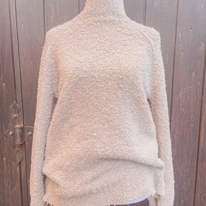 Aerie Oversized Fuzzy Mock Neck Sweater